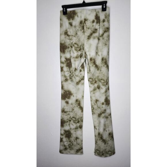 Zara Tie Dye Flared Leggings Pants Side Zip - Picture 5 of 11